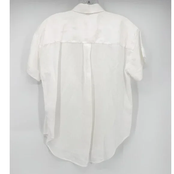 BAIRD MCNUTT Irish linen for J. Crew Capitaine shirt White XS - Picture 3 of 7